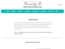 Tablet Screenshot of personalizeit.org